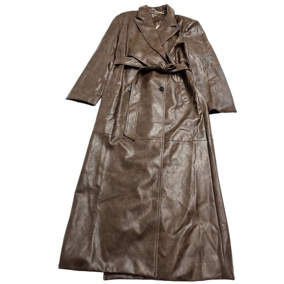 VRG GRL Zoa Trench Coat in Coffee - Picture 1 of 5